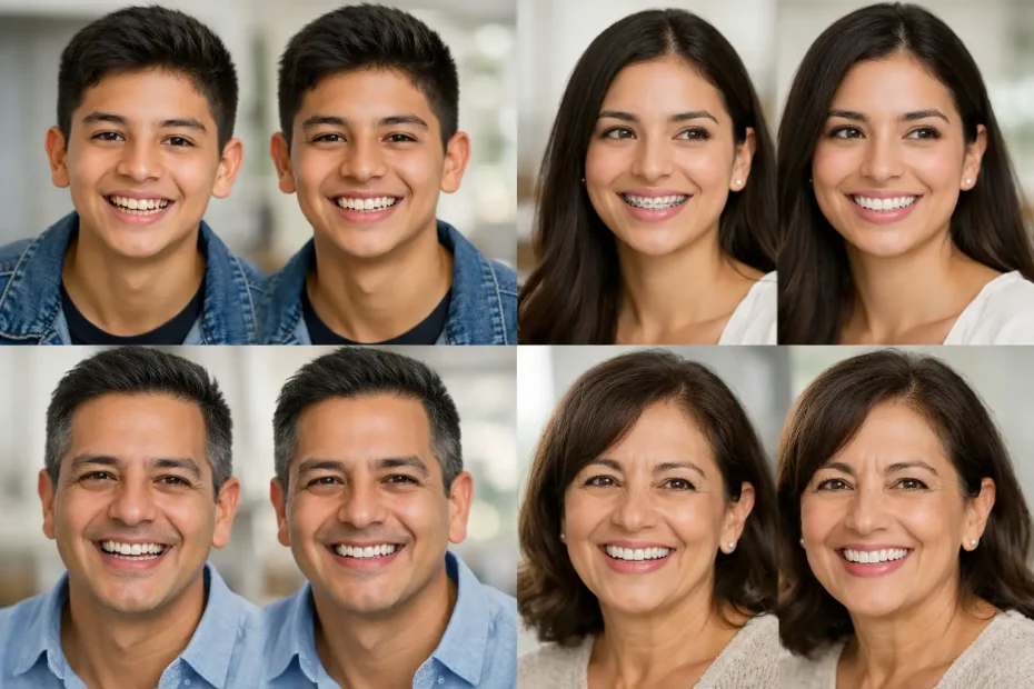 Antes y después de ortodoncia: cambios reales