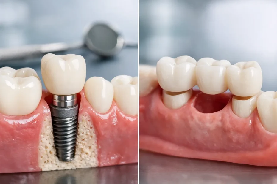 Implante dental o puente: qué te conviene