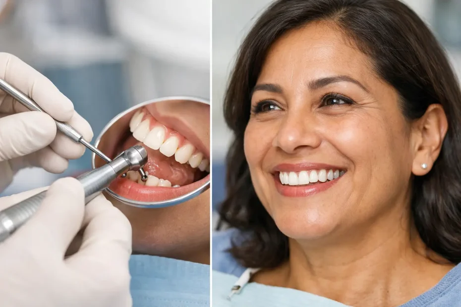 Restauración dental después de caries y opciones